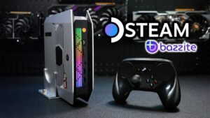 X Plus Rival Mini Gaming PC showcasing sleek compact design