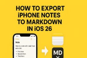 iPhone Notes to Markdown