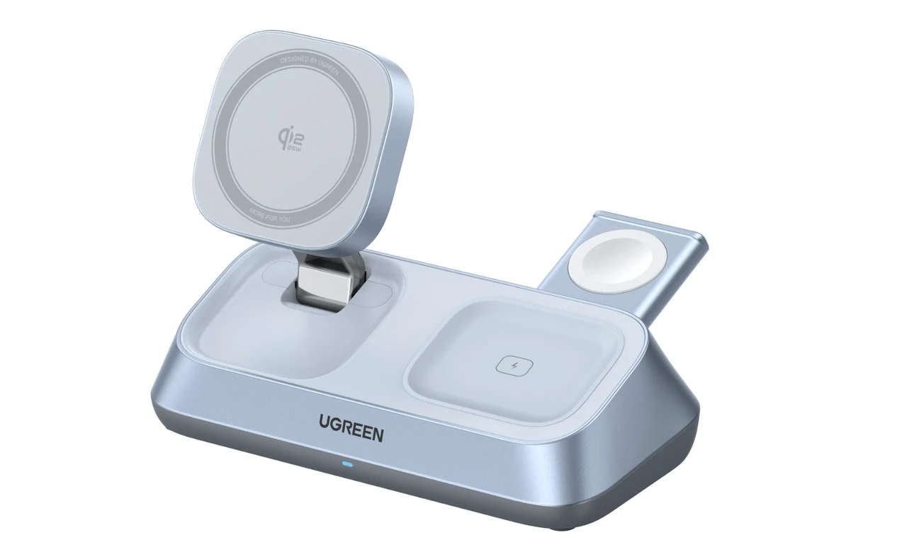 Ugreen Magflow W711-3- IN-1 Caricatore desktop wireless magnetico 25W