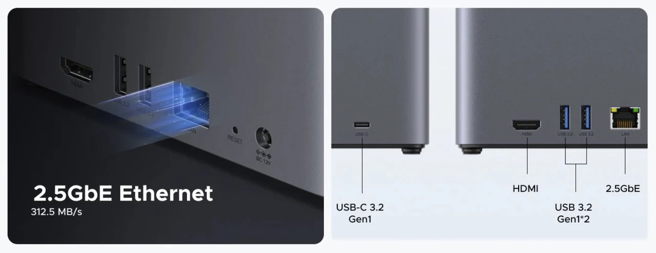 Conexiones UGREEN NASync DH4300 Plus