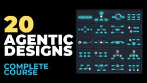 Illustration of agentic AI design patterns for building smarter systems