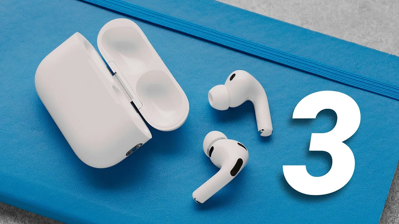 Close-up of AirPods Pro 3 showcasing improved fit and comfort features