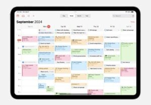 Apple Calendar interface showing event scheduling options