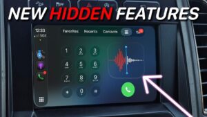 Apple CarPlay navigation screen showing advanced route options