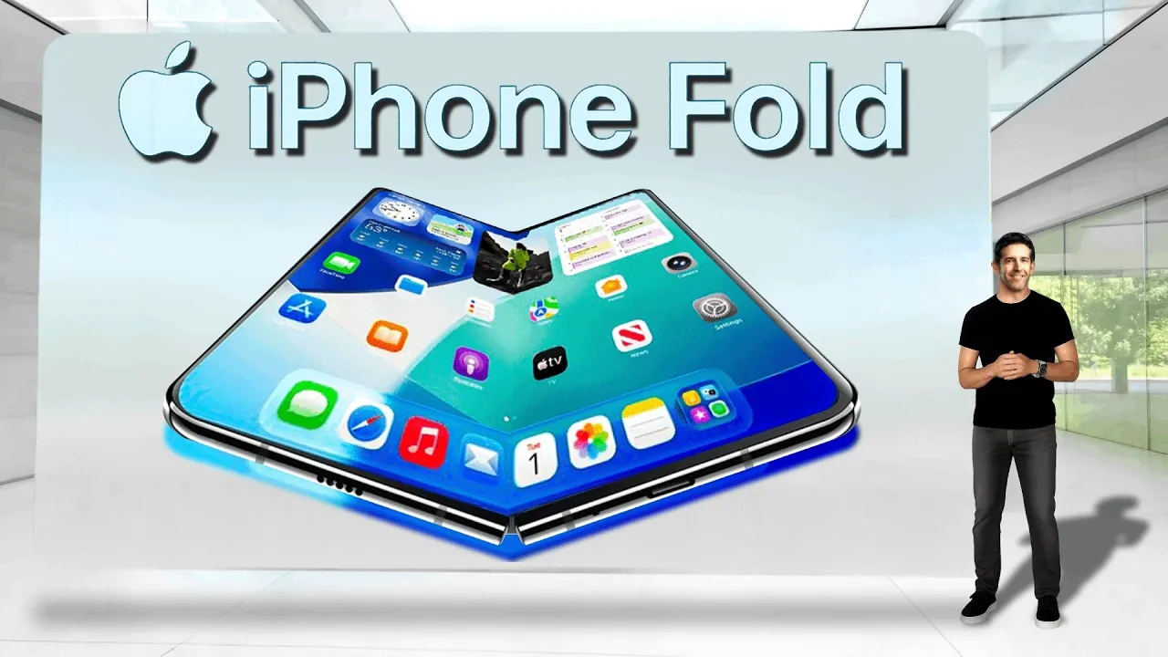 Apple's foldable phone with advanced hinge and crease-free screen