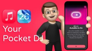 Apple Music Automix feature in iOS 26 for seamless playlist transitions