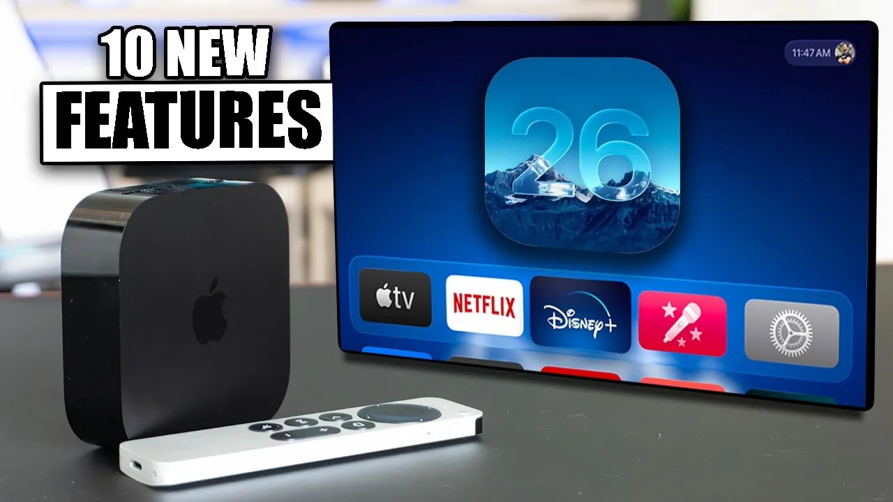Apple TV’s tvOS 26 update includes karaoke integration and Siri upgrades