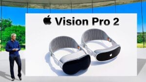 Apple Vision Pro 2 headset showcasing advanced AR/VR features