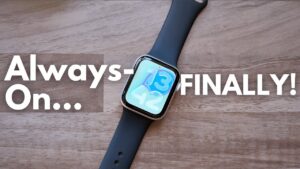 Apple Watch SE 3 showcasing its always-on display feature