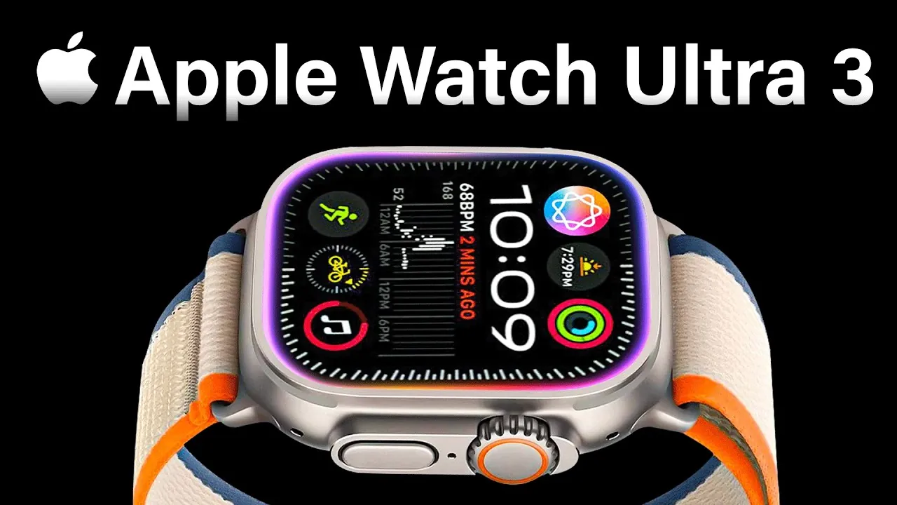 Close-up of the Apple Watch Ultra 3 highlighting its premium build