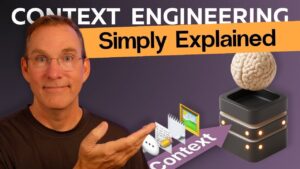 Illustration of context engineering for optimizing AI responses