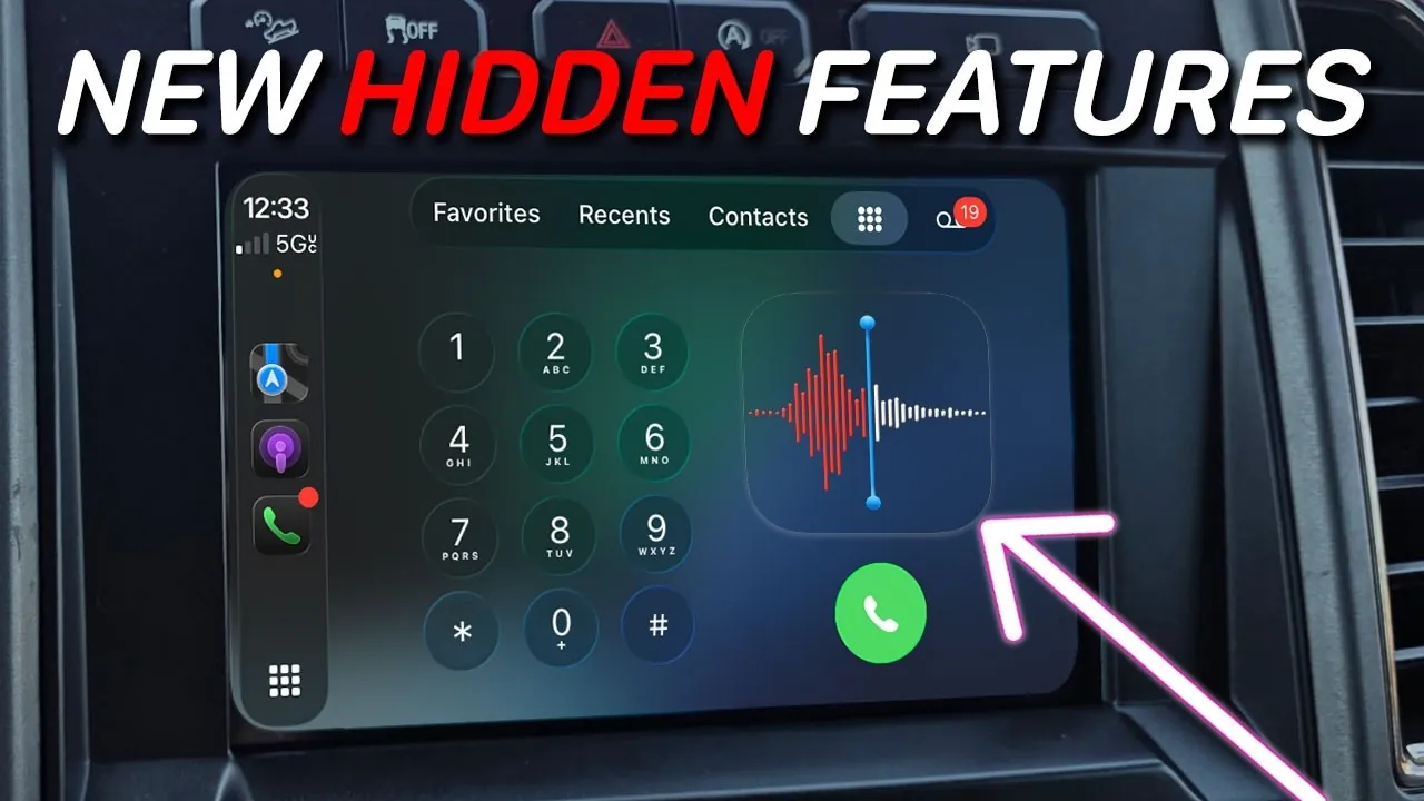 Customized Apple CarPlay interface with personalized app layout