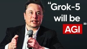 Elon Musk unveiling Grok 5, the next leap in artificial intelligence
