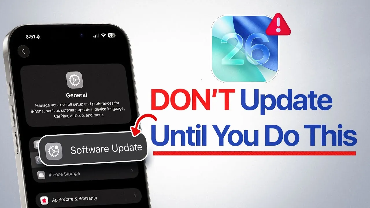 Steps to free up storage space before installing iOS 26