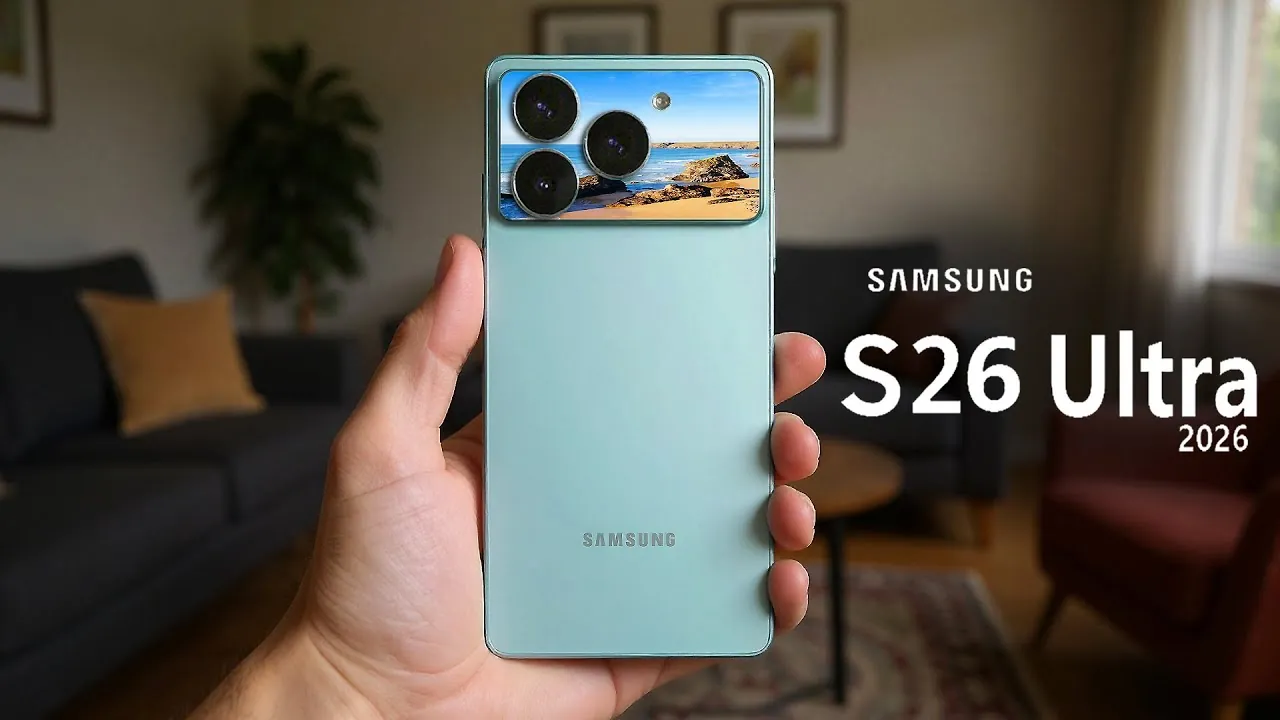 Galaxy S26 Edge showcasing slim design and dual-camera setup