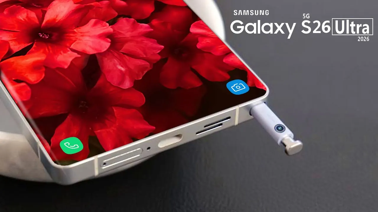 Redesigned S Pen for the Samsung Galaxy S26 Ultra in action
