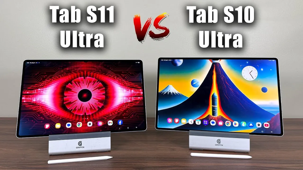 Galaxy Tab S11 Ultra showcasing its brighter AMOLED display