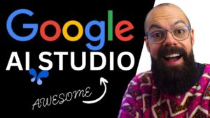 Google AI Studio showcasing advanced research tools for academics
