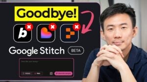Google Stitch AI tool generating app designs from text descriptions