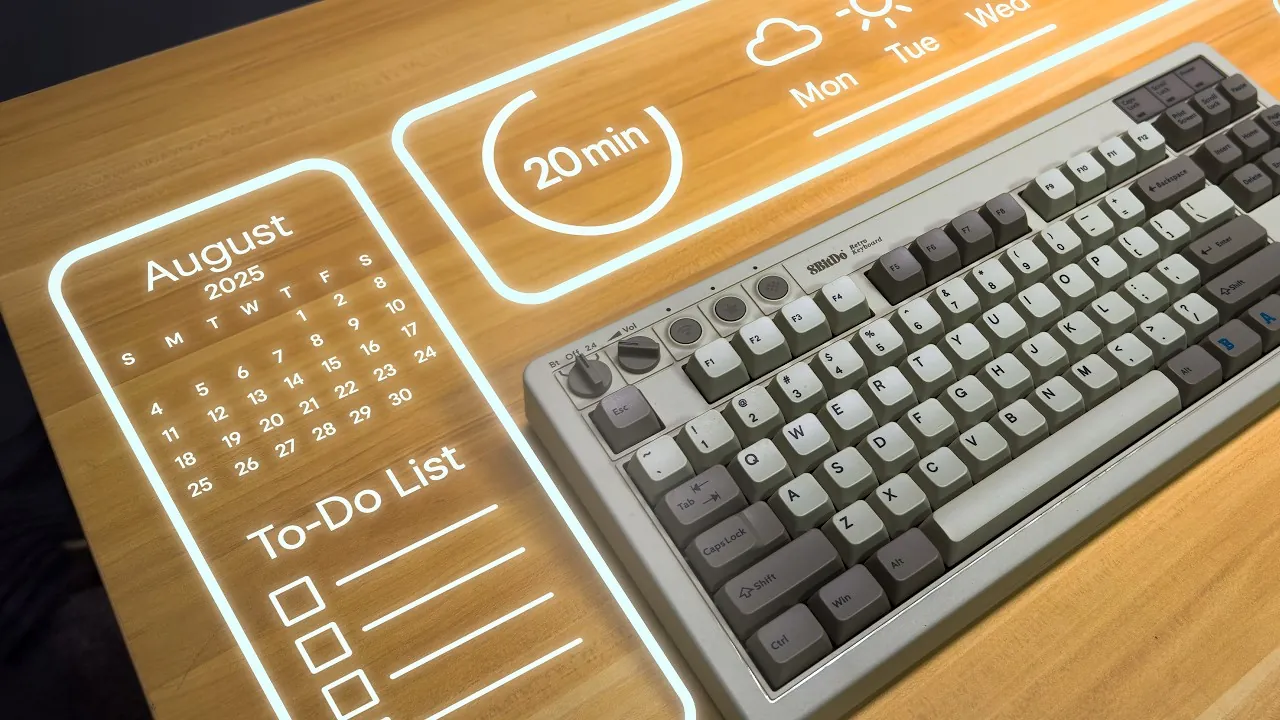 Interactive workspace with Glowdesk’s customizable features