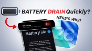 iPhone experiencing battery drain after iOS 26 update