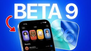 iOS 26 Beta 9 update showcasing bug fixes and performance improvements