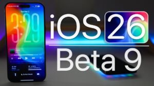 iOS 26 Beta 9 update showcasing smoother animations and performance improvements
