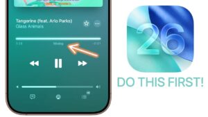 Customizable lock screen features in iOS 26 with parallax effects and widgets