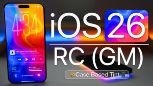 iOS 26 RC update showcasing new features and performance improvements