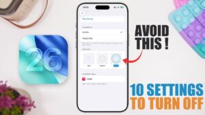 iOS 26 settings to turn off for better iPhone performance