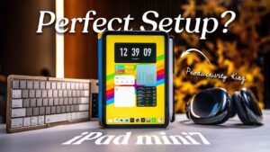 iPad Mini home screen organized for productivity