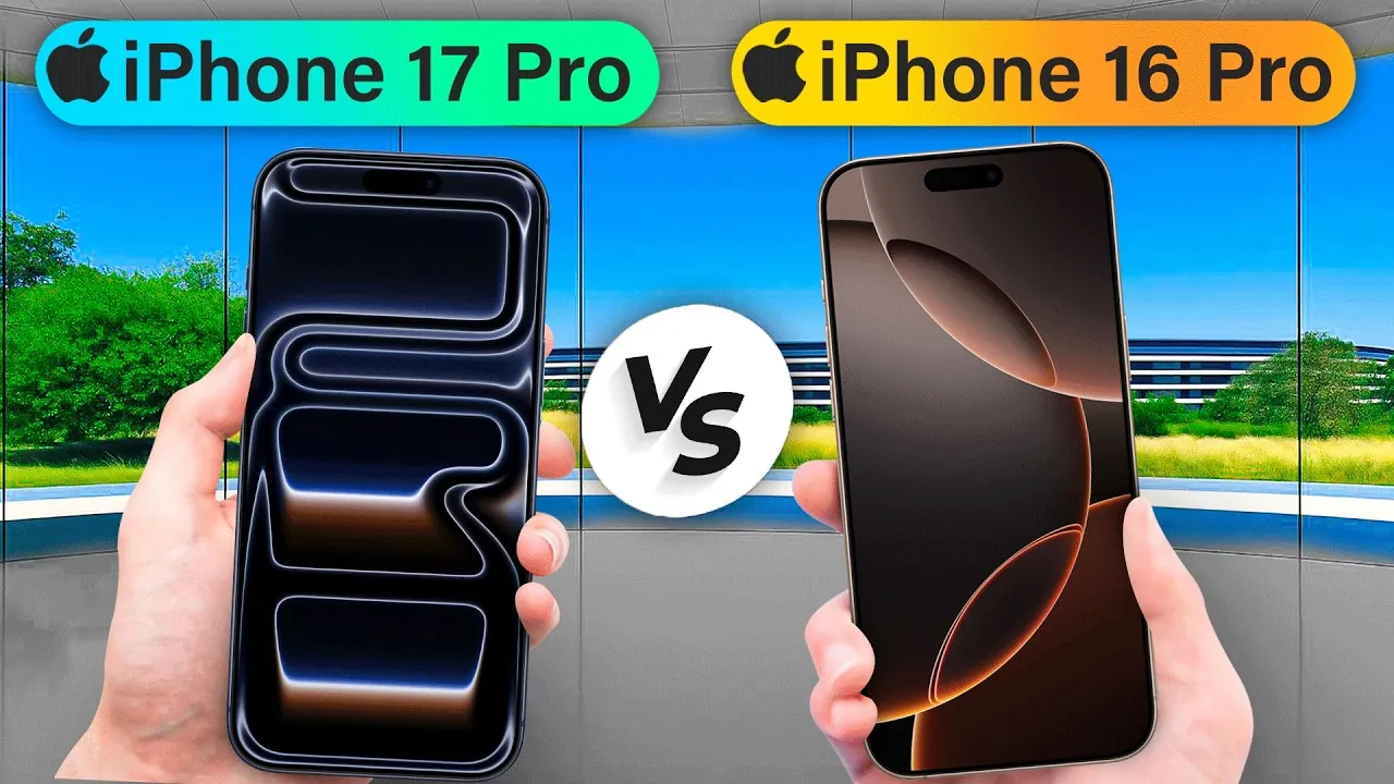 Close-up of iPhone 17 Pro’s upgraded camera system vs iPhone 16 Pro