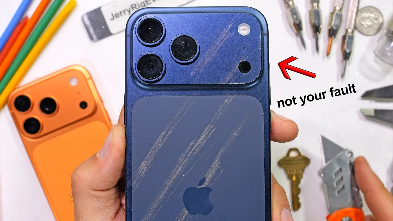 iPhone 17 Pro showcasing Ceramic Shield 2 and aluminum unibody durability