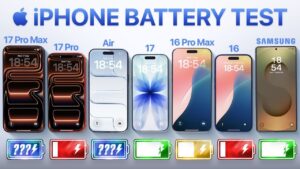 iPhone 17 Pro Max battery performance compared to other models
