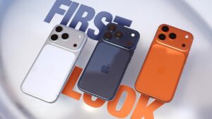 iPhone 17 Pro Max showcasing its sleek new design and two-tone finish