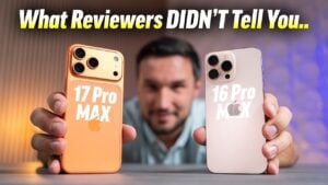 iPhone 17 Pro Max and iPhone 16 Pro Max side-by-side comparison