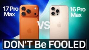 Side-by-side comparison of iPhone 17 Pro Max and iPhone 16 Pro Max features