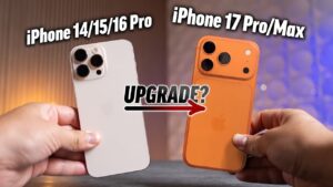 Comparison of iPhone 17 Pro Max and iPhone 16 Pro Max features and design
