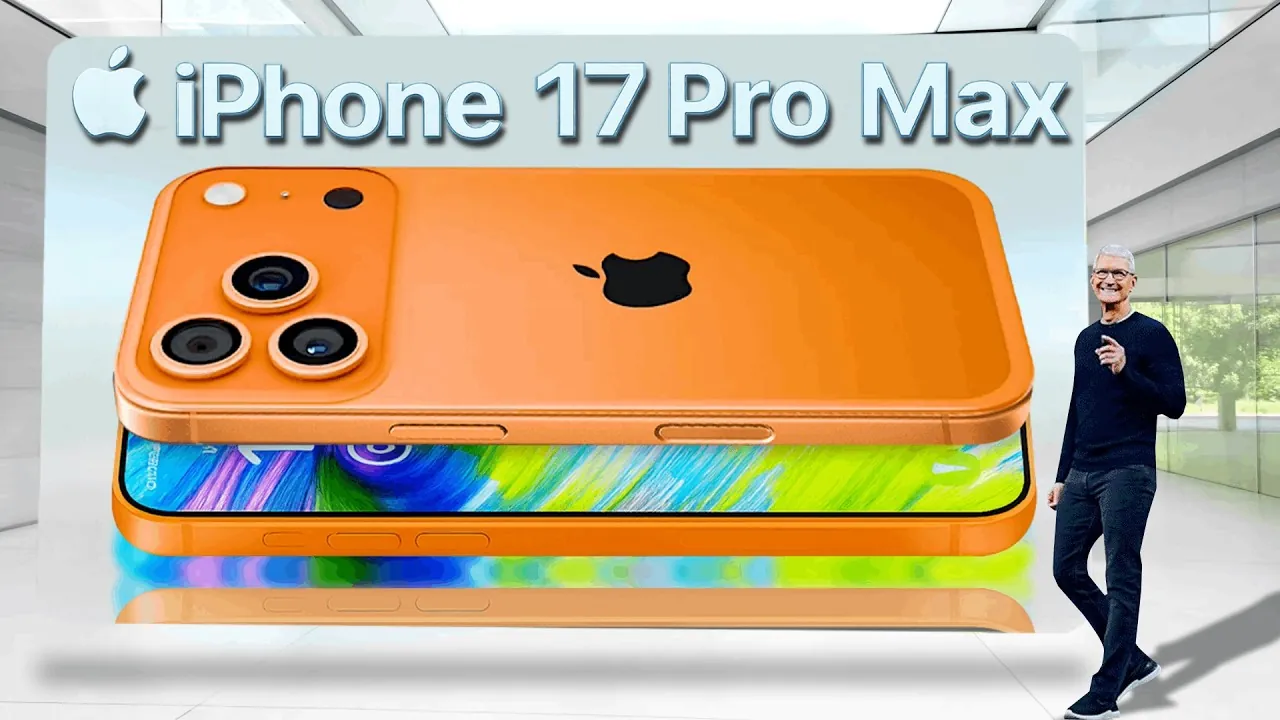 iPhone 17 Pro Max showcasing wireless reverse charging feature