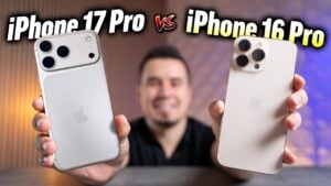 iPhone 17 Pro compared to iPhone 16 Pro with detailed feature upgrades