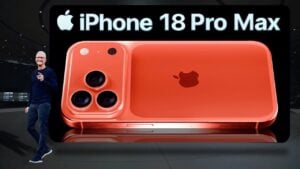 iPhone 18 Pro Max with variable aperture camera for stunning photography