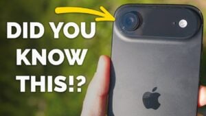 Dual camera features of the iPhone Air for dynamic content creation