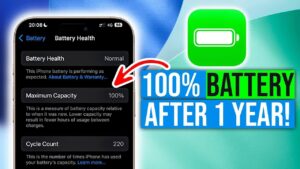 Tips to keep your iPhone battery health at 100% for a year