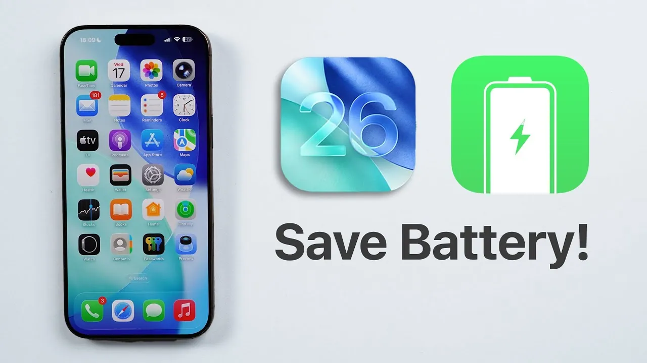 Guide to improving iPhone battery life with iOS 26 settings