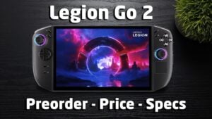 Lenovo Legion Go 2 handheld gaming device with OLED display