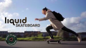 Close-up of the Liquid Skateboard’s innovative foot sensor system