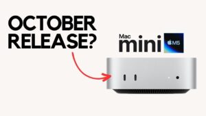 M5 Mac Mini showcasing its sleek design and advanced performance features