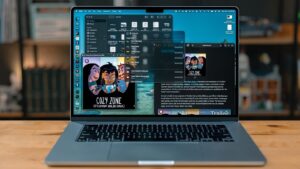 Liquid Glass Interface in macOS Tahoe showcasing sleek design