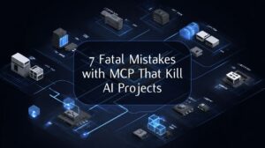 Illustration of common Model Context Protocol mistakes in AI projects