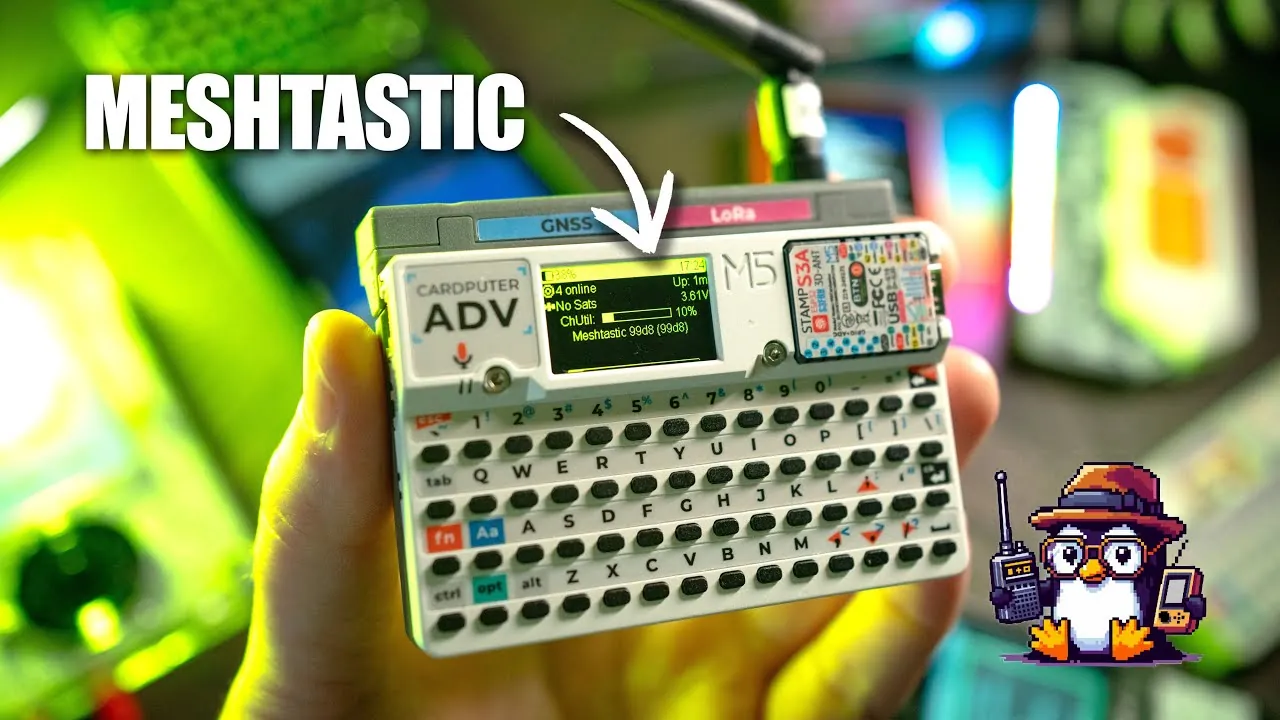 Close-up of the Cardputer ADV showcasing its innovative features